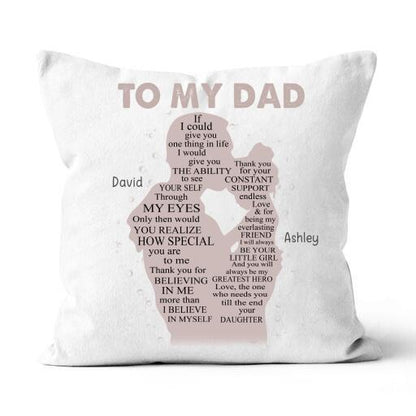 How Special You Are To Me Personalized T-Shirt, Mug, Poster, Canvas Throw Pillow, Specials Gift For Dad And Daughter
