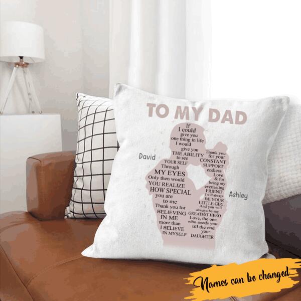 How Special You Are To Me Personalized T-Shirt, Mug, Poster, Canvas Throw Pillow, Specials Gift For Dad And Daughter