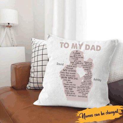 How Special You Are To Me Personalized T-Shirt, Mug, Poster, Canvas Throw Pillow, Specials Gift For Dad And Daughter