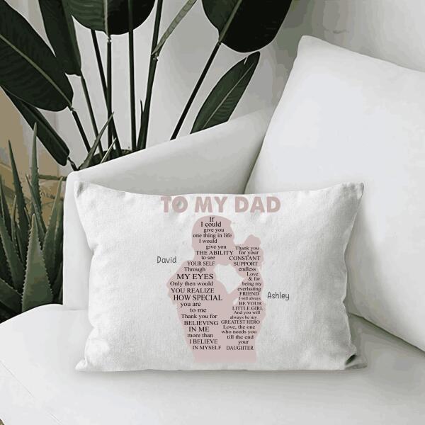 How Special You Are To Me Personalized T-Shirt, Mug, Poster, Canvas Throw Pillow, Specials Gift For Dad And Daughter