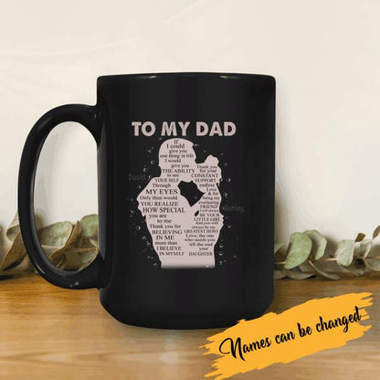 How Special You Are To Me Personalized T-Shirt, Mug, Poster, Canvas Throw Pillow, Specials Gift For Dad And Daughter