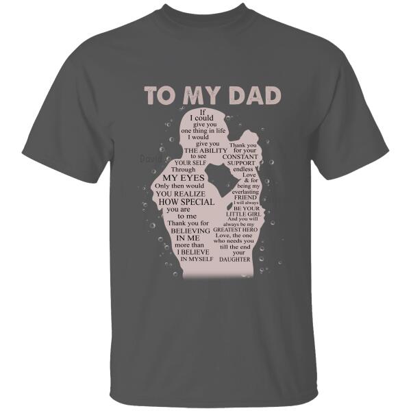 How Special You Are To Me Personalized T-Shirt, Mug, Poster, Canvas Throw Pillow, Specials Gift For Dad And Daughter
