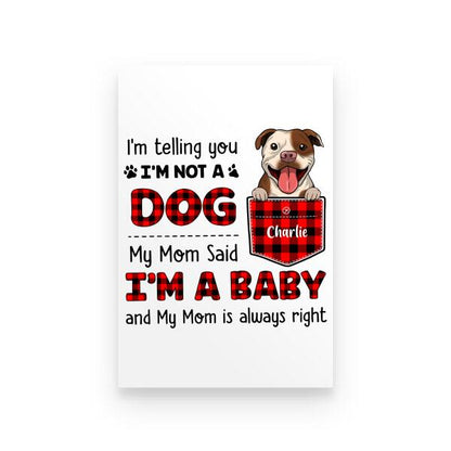 Telling You I Am Not A Dog Personalized T-shirt For Dog Lovers Amazing Gift For You Friends
