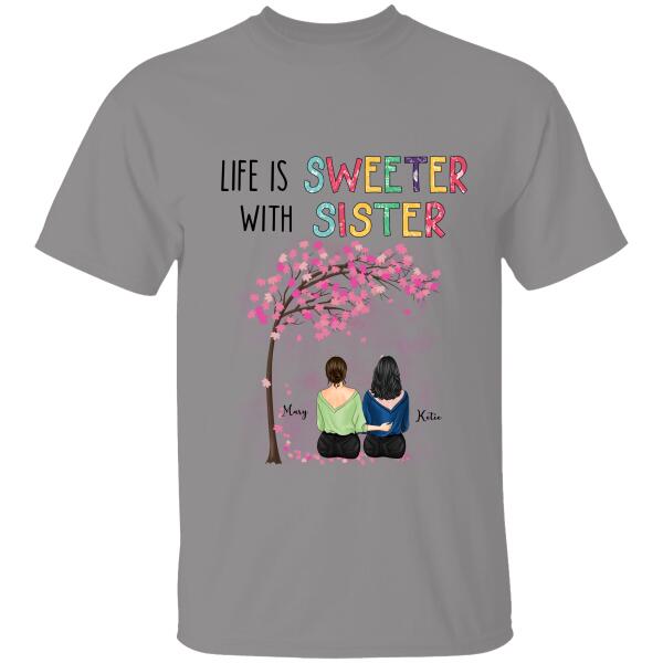 Life Is Better With Sister Personalized T-shirt, Mug, Poster, Blanket, Canvas Throw Pillow, Best Gifts For Sisters And Friends