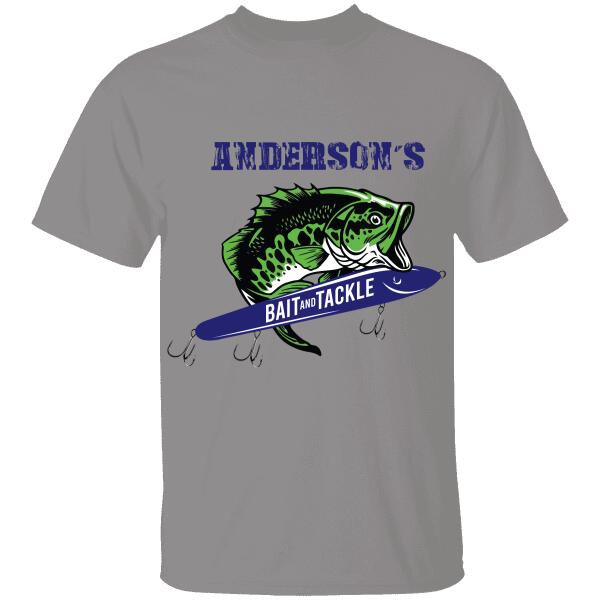 Personalized "Your Name" Bait and Tackle T-Shirt, Mug, Best Gifts For Fishing Lovers
