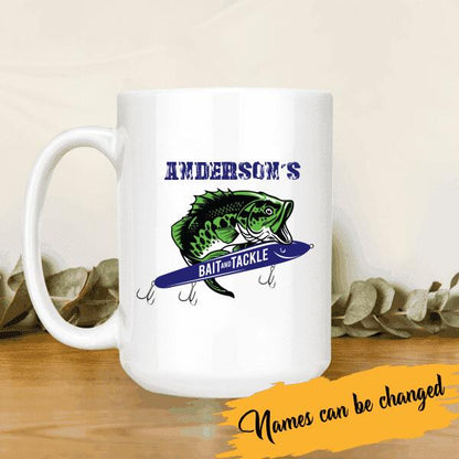 Personalized "Your Name" Bait and Tackle T-Shirt, Mug, Best Gifts For Fishing Lovers