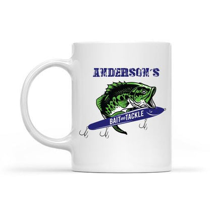 Personalized "Your Name" Bait and Tackle T-Shirt, Mug, Best Gifts For Fishing Lovers