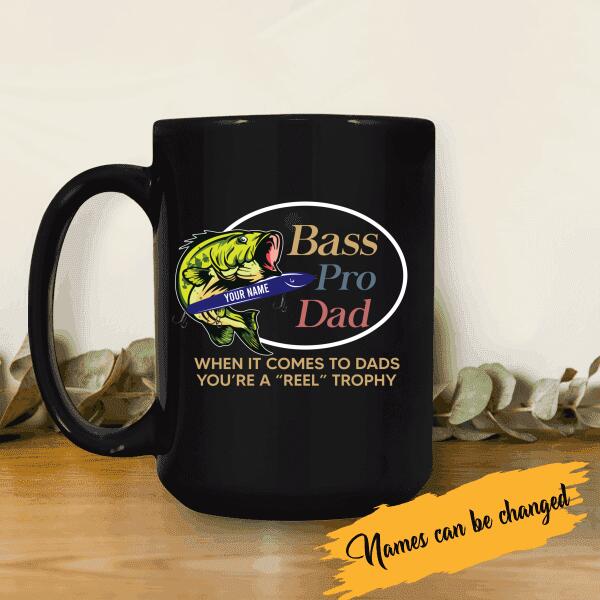 Fishing Bass Pro Dad Personalized T-Shirt, Mug, Best Gifts For Father And Fishing Lovers