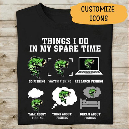 Thing I Do In My Spare Time Personalized T-Shirt, Mug,  Best Gifts For Friends And Fishing Lovers
