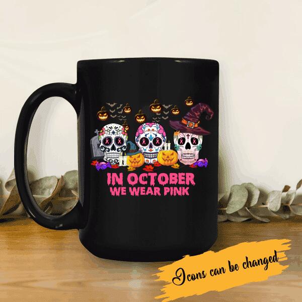 Halloween Costume Ideas In October We Wear Pink Personalized T-shirt For You Friends Mom