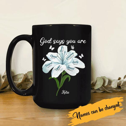 God Says You Are Strong Chosen Precious Personalized T-shirt For Best Friends Mom Girl