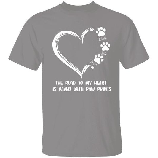 The Road To My Heart I Paved With Personalized T-shirt For Dog Lovers Special Gift For Friends Mug