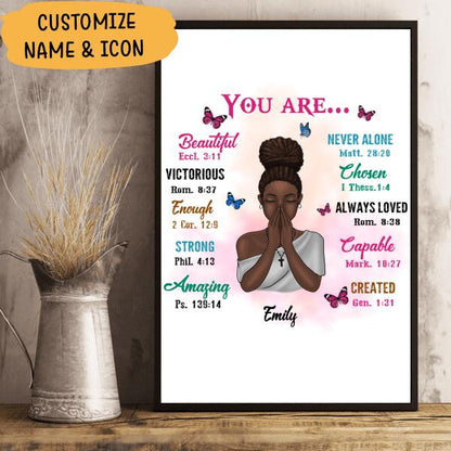 You Are Beautiful Never Alone Victorious Personalized T-shirt Amazing Gift For Girl Friends Poster Mug