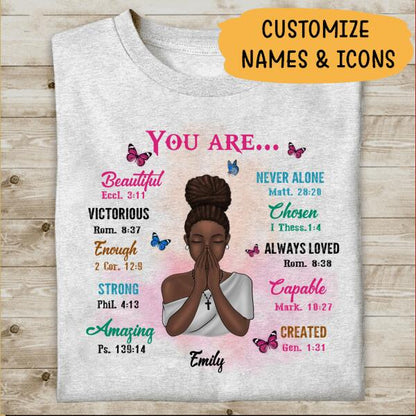 You Are Beautiful Never Alone Victorious Personalized T-shirt Amazing Gift For Girl Friends Poster Mug