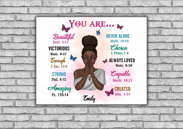You Are Beautiful Never Alone Victorious Personalized T-shirt Amazing Gift For Girl Friends Poster Mug