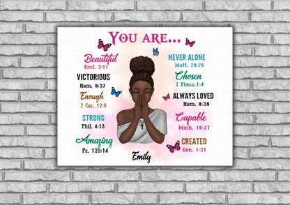 You Are Beautiful Never Alone Victorious Personalized T-shirt Amazing Gift For Girl Friends Poster Mug