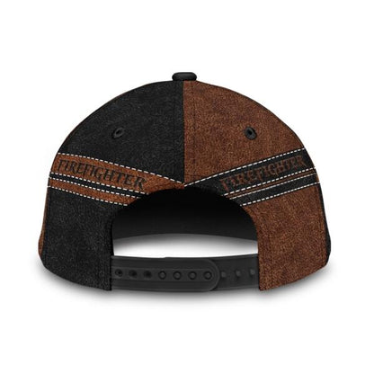 Custom Name And Cutsomize Logo Firefighter Classic Cap