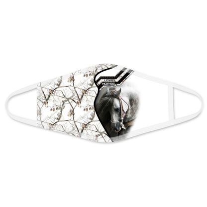 Horse Face Mask White TN