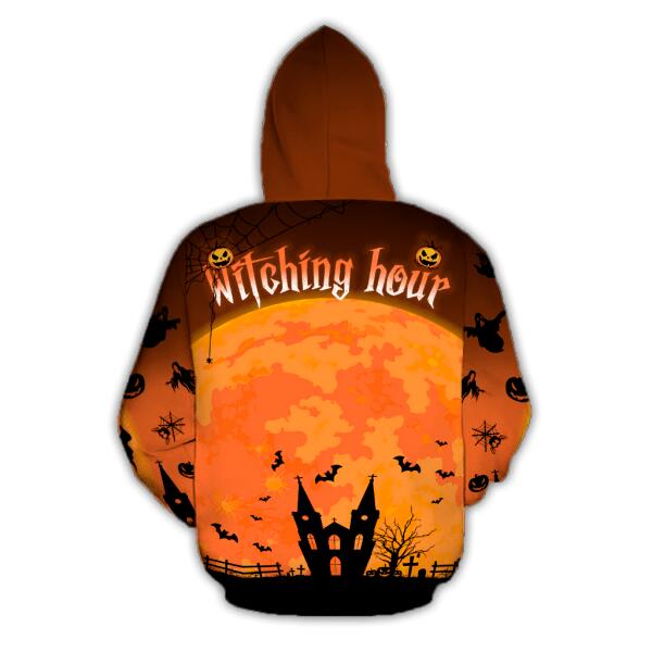 Witching Hour Personalized 3D All Over Print Hoodie, Best Gift For Halloween Occasion