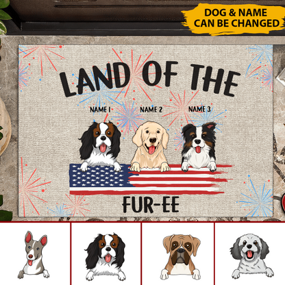 Land Of The Fur Personalized Doormat For Dog Lover Special Gift Home Decor