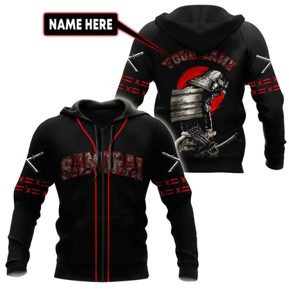 Custom Name Samurai 3D All Over Printed Unisex Shirts