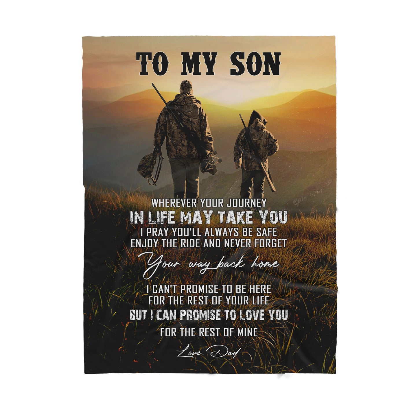 Custom Blanket To My Son - Gift For Son - Sherpa Blanket TA