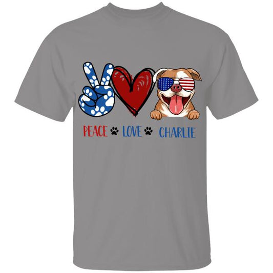 Peace Love Your Dog Special Dog T-shirt Version For Dog Lovers