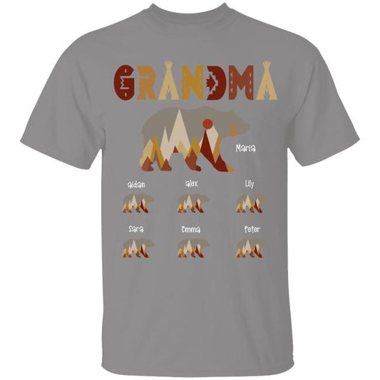 Grandma Bear Mama Personalized T-shirt Special Gift For Gigi
