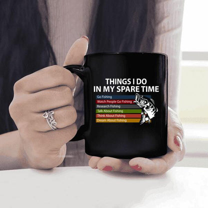 Things I Do In My Spare Time Funny Fishing Lovers T-Shirt, Mug, Best Gifts For Friends