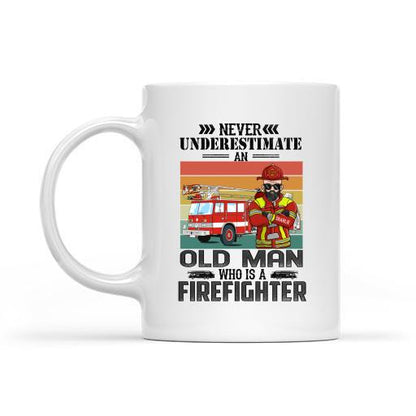Never Underestimate An Old Man Who Is A Firefighter Personalized T-shirt, Best Gift For Firefighter