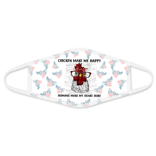 Chicken Face Mask White ML