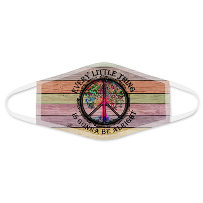 Premium Hippie 3D All Over Print Face Mask PL