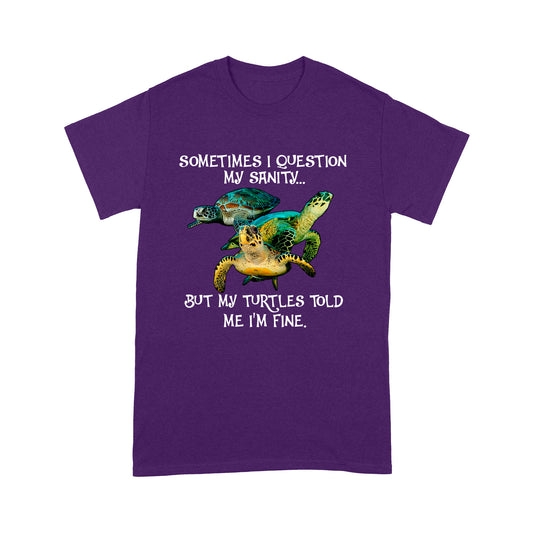Turtle Lover T-shirt DL - Funny Quotes T-shirt