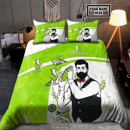 Customize Bartender 3D all over printed bedding set