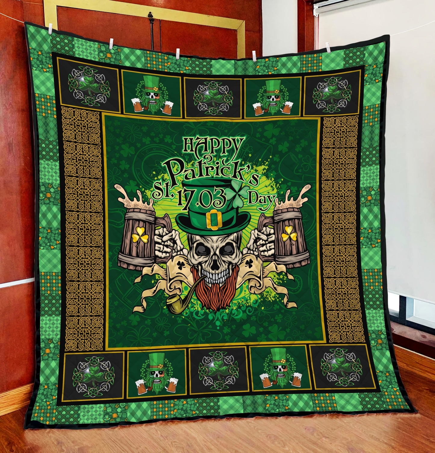 Irish Saint Patrick Day 3D All Over Printed Blanket