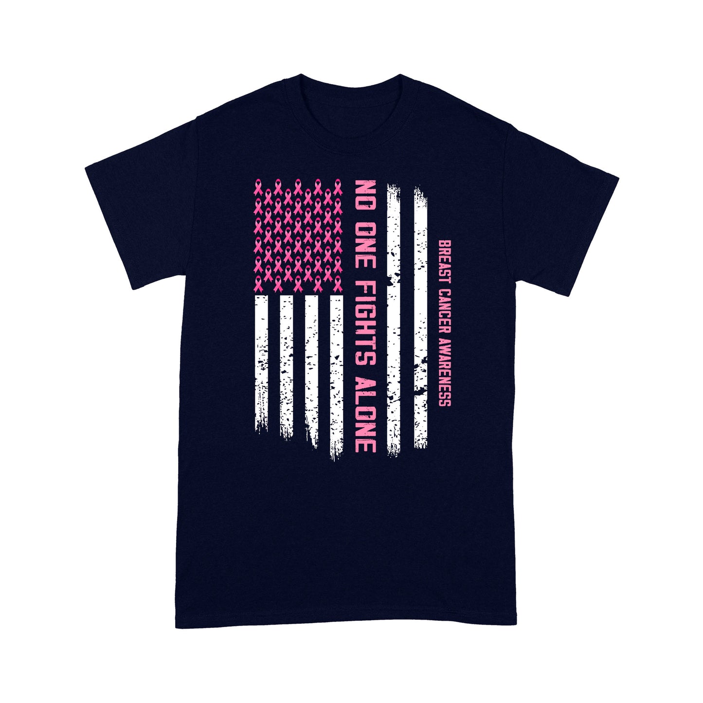 Breast Cancer Awareness No One Fights Alone Classic T-Shirt