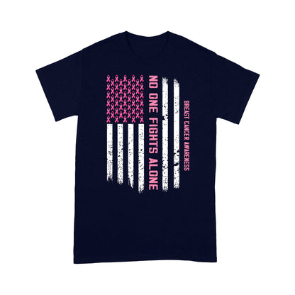 Breast Cancer Awareness No One Fights Alone Classic T-Shirt
