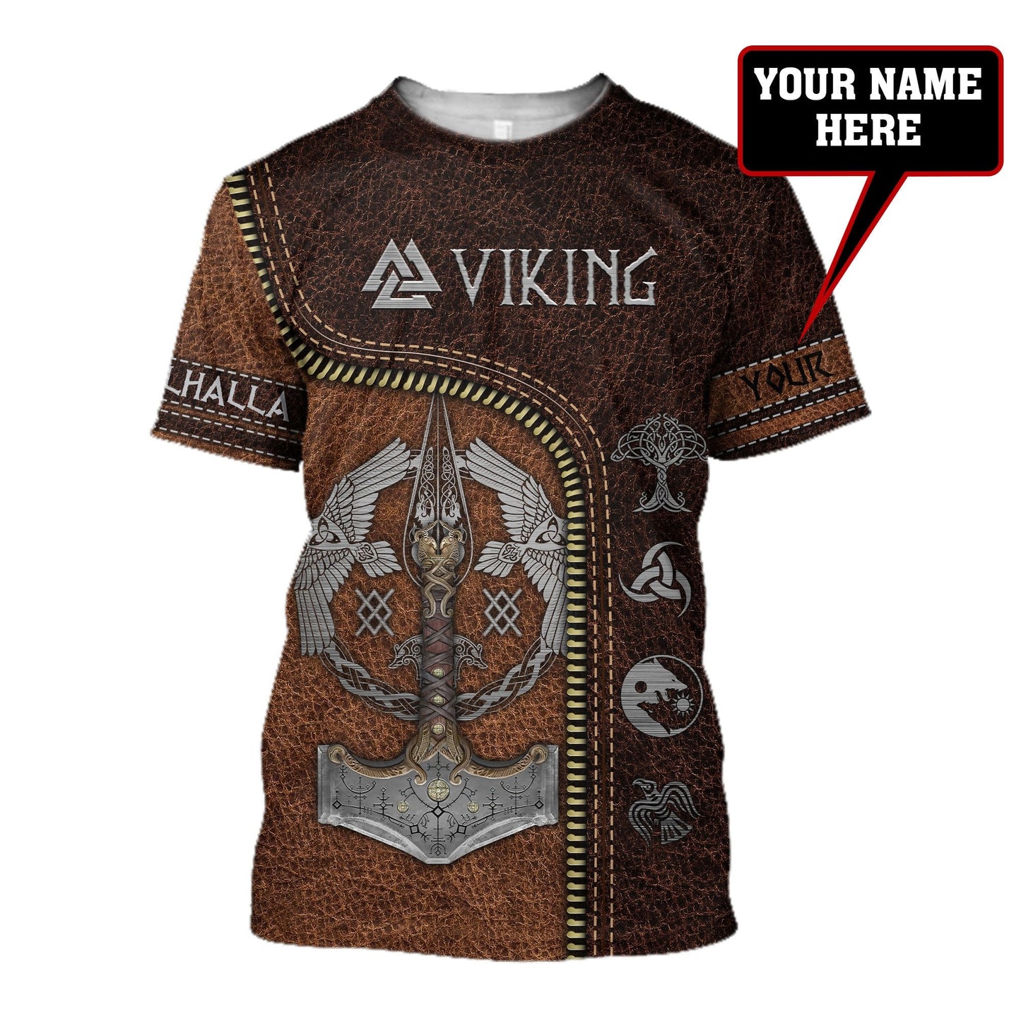 Customize Name Viking 3D All Over Printed Unisex Shirts
