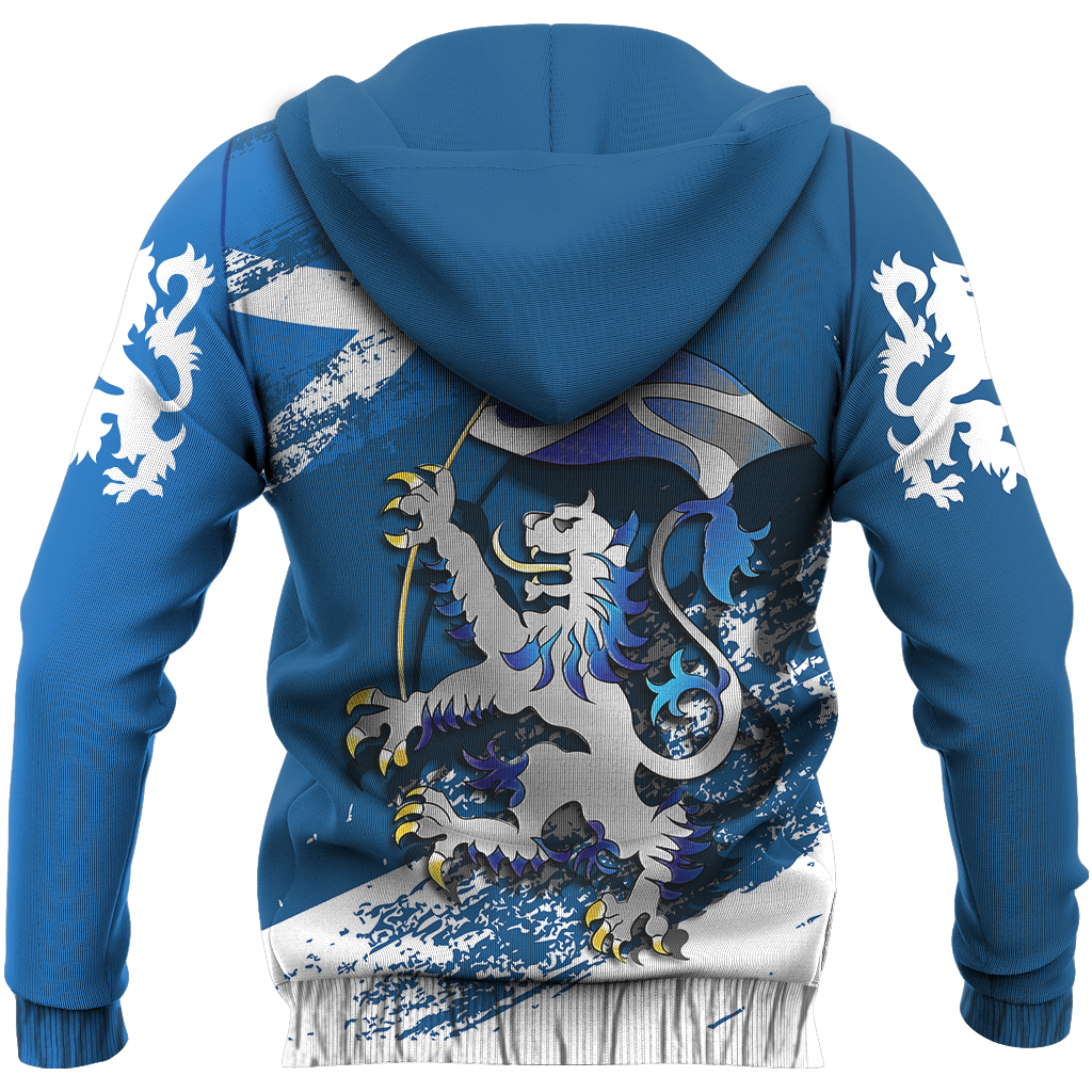 Scottish Rampant Lion Holding The Flag Hoodie NNK 1502 - Amaze Style™-Apparel