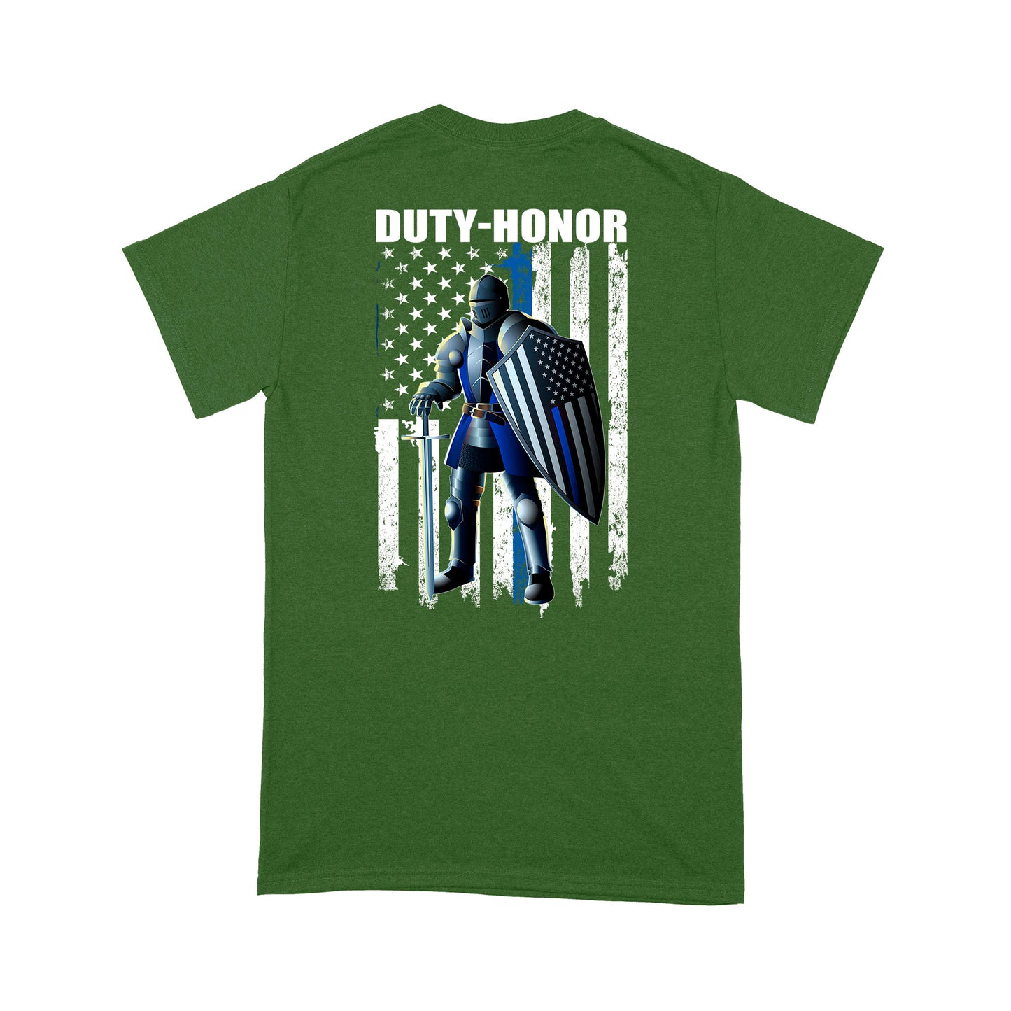 Duty Honor Thin Blue Lines T-Shirt Special Gift For Policeman