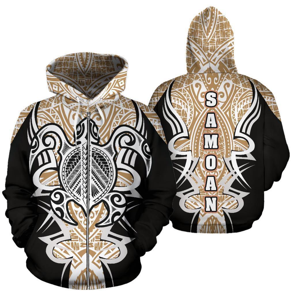 Samoan Turtle Polynesian Hoodie - Armor Style - Amaze Style™-ALL OVER PRINT HOODIES (P)