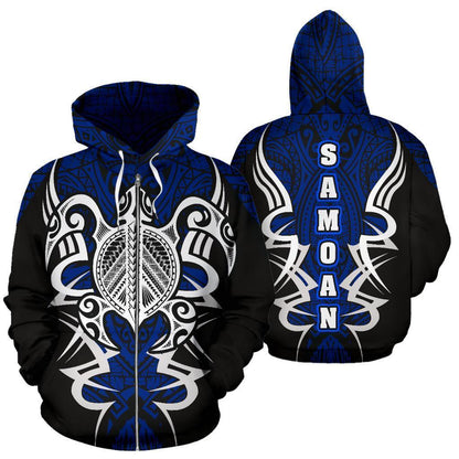 Samoan Turtle Polynesian Hoodie - Armor Style 03 PL - Amaze Style™-ALL OVER PRINT HOODIES (P)