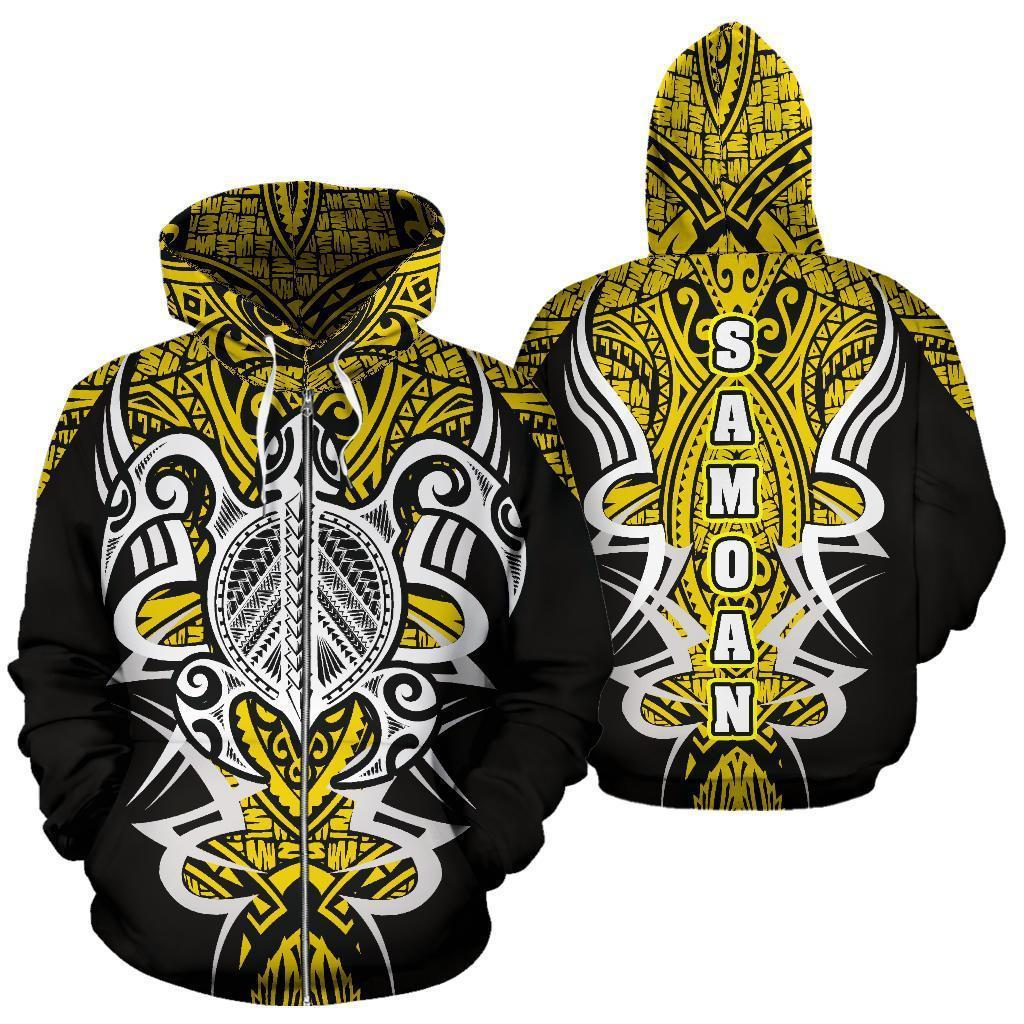 Samoan Turtle Polynesian Hoodie - Armor Style - Amaze Style™-ALL OVER PRINT HOODIES (P)