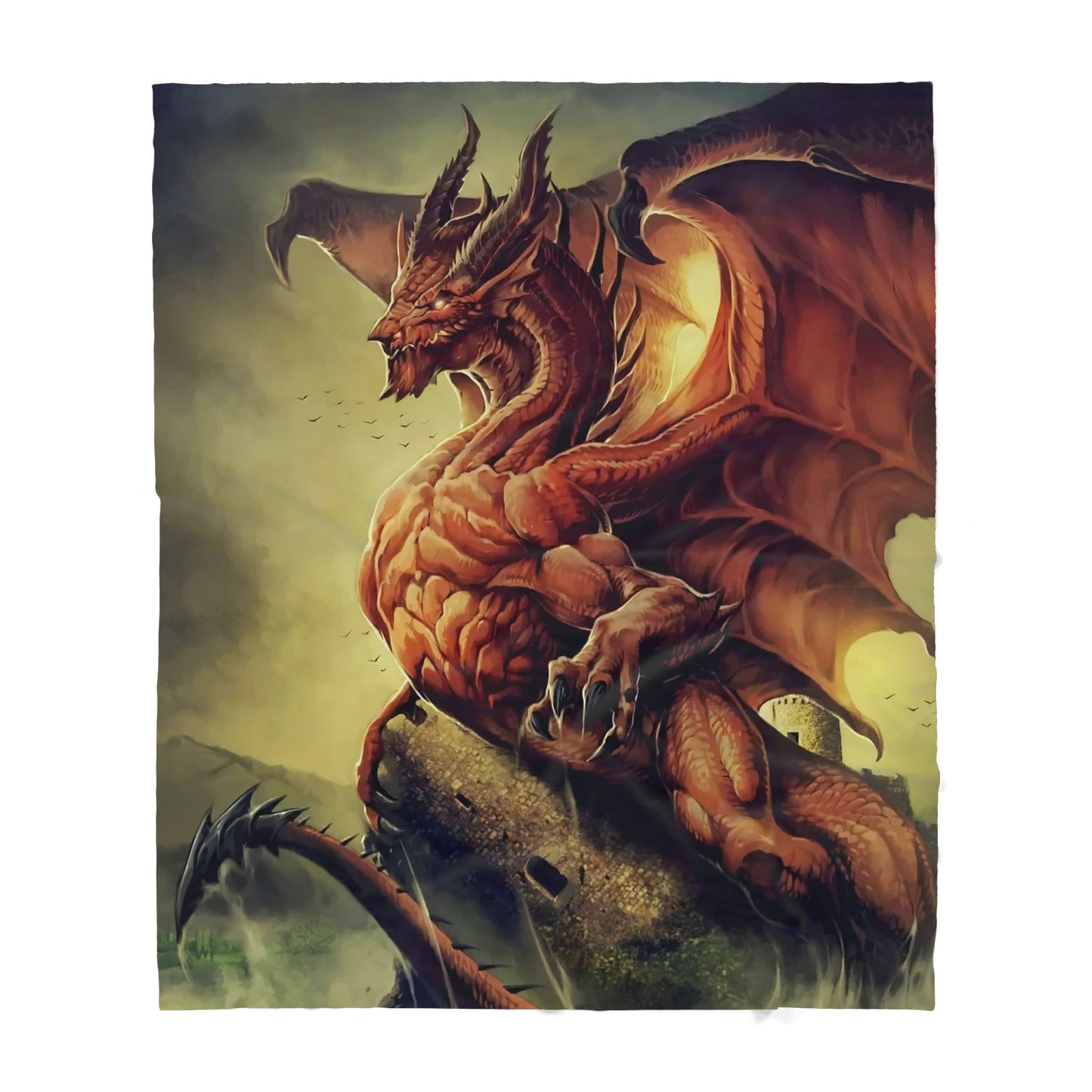 Custom Blanket Dragon Sherpa Blanket TA