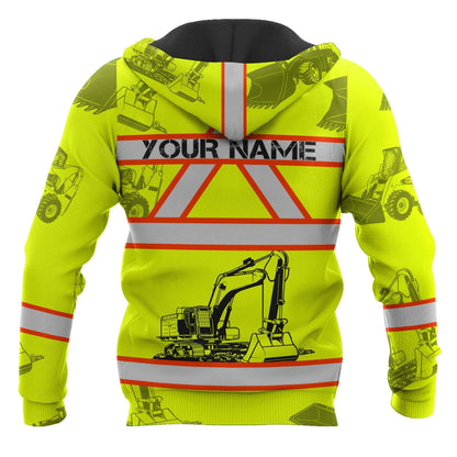 Customize Name Heavy Equipment Operator 3D All Over Printed Unisex Shirt