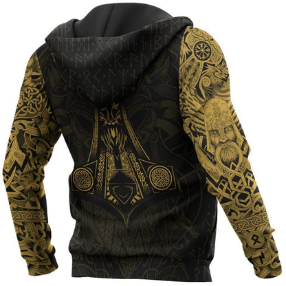 Vikings - The Raven Yellow of Odin Tattoo - Amaze Style™-Apparel
