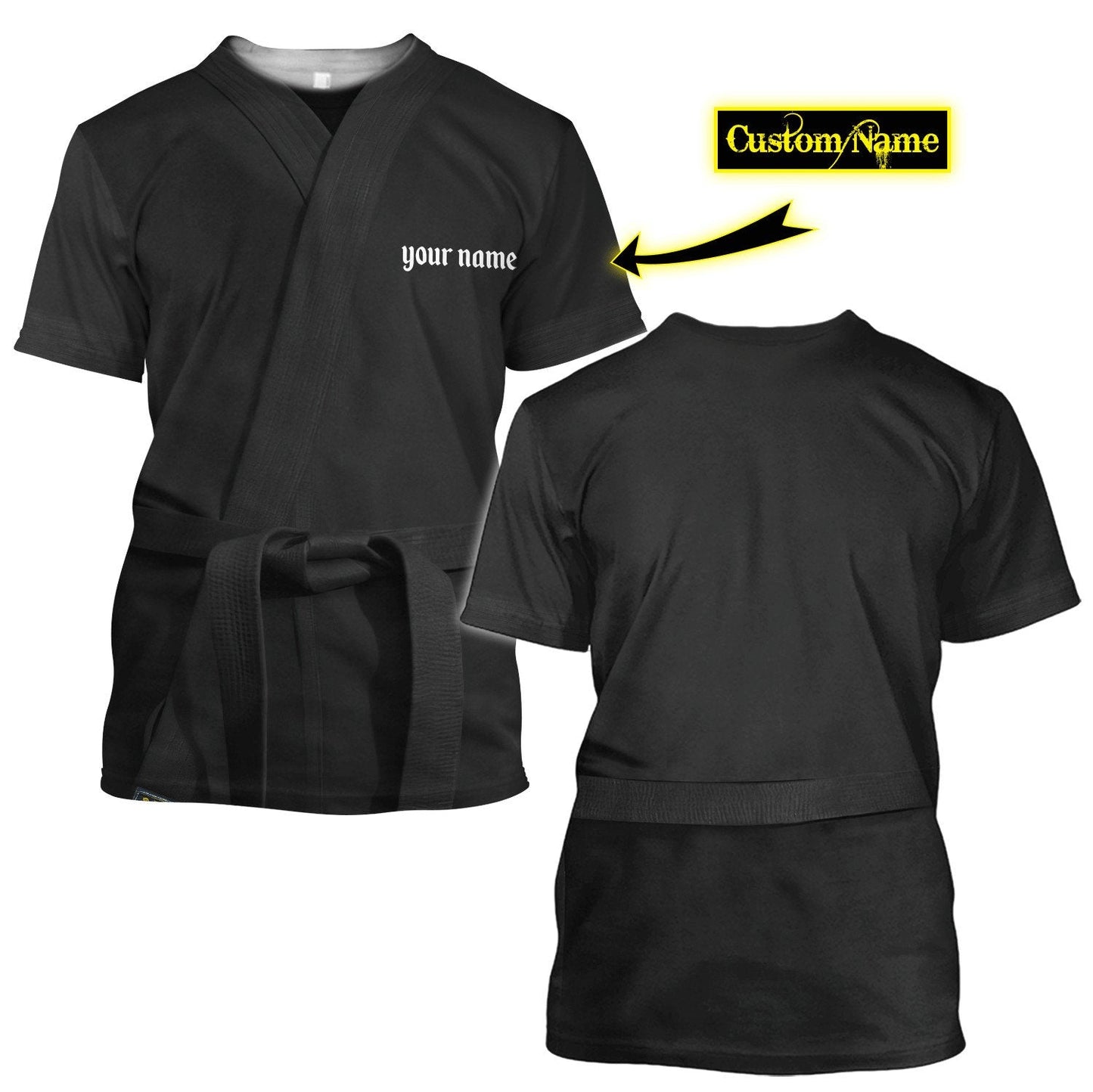 Custom Name Karate 3D All Over Printed Unisex Shirt
