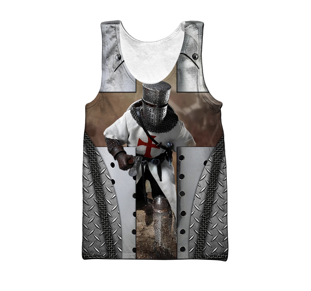 Premium Iron Pattern Knight Templar All Over Printed Shirts For Men And Women MEI