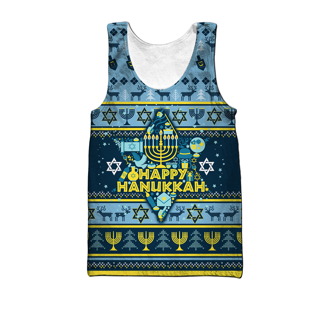 Premium All Over Printed Happy Hanukkah Shirts MEI