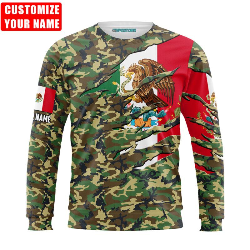 Personalized Name Love Mexico 3D All Over Printed Shirts For Men and Women TA06252104